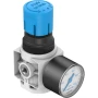 Festo Pressure Regulator, M5, 0.5 bar to 7 bar, MS2-LR-M5-D6-AR-MPA-F1A-B
